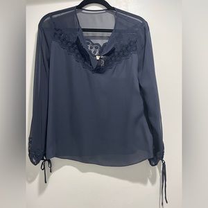 Rebecca Taylor navy blouse